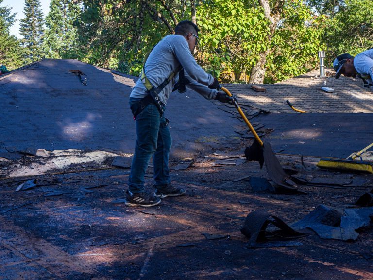 Removing old shingles