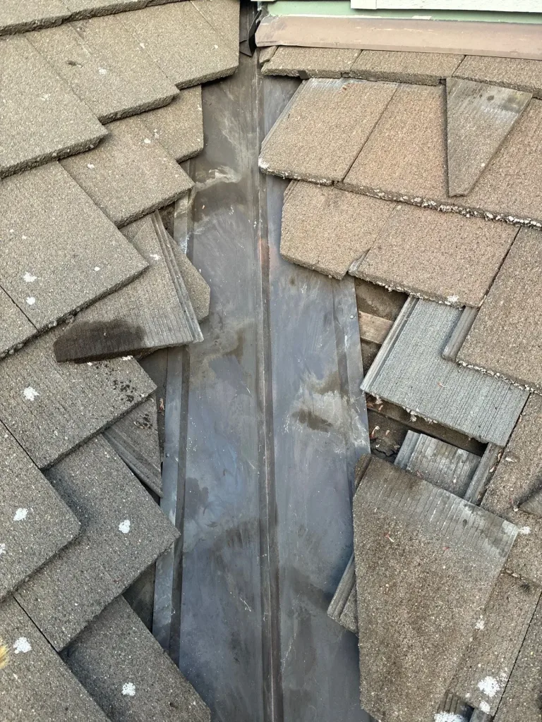 Cleaned Tile Roof Valley After Debris Removal in Vancouver, WA