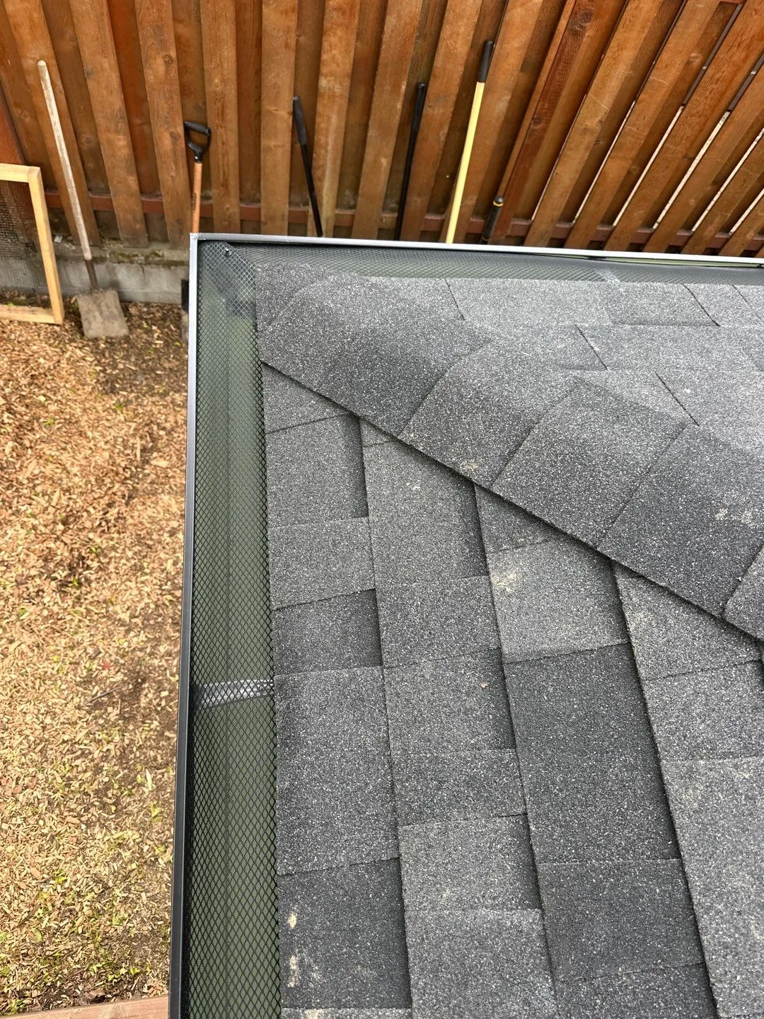 Mesh gutter guards protecting gutters from leaves and debris in Vancouver, WA